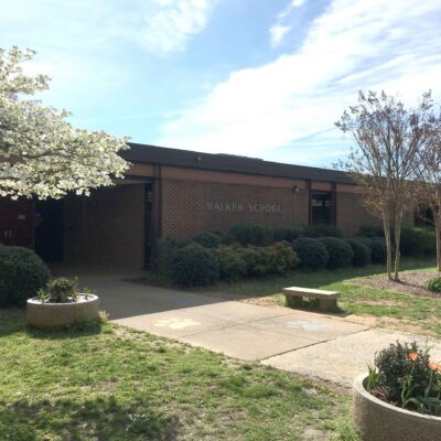 Exterior photo of Walker Elementary School