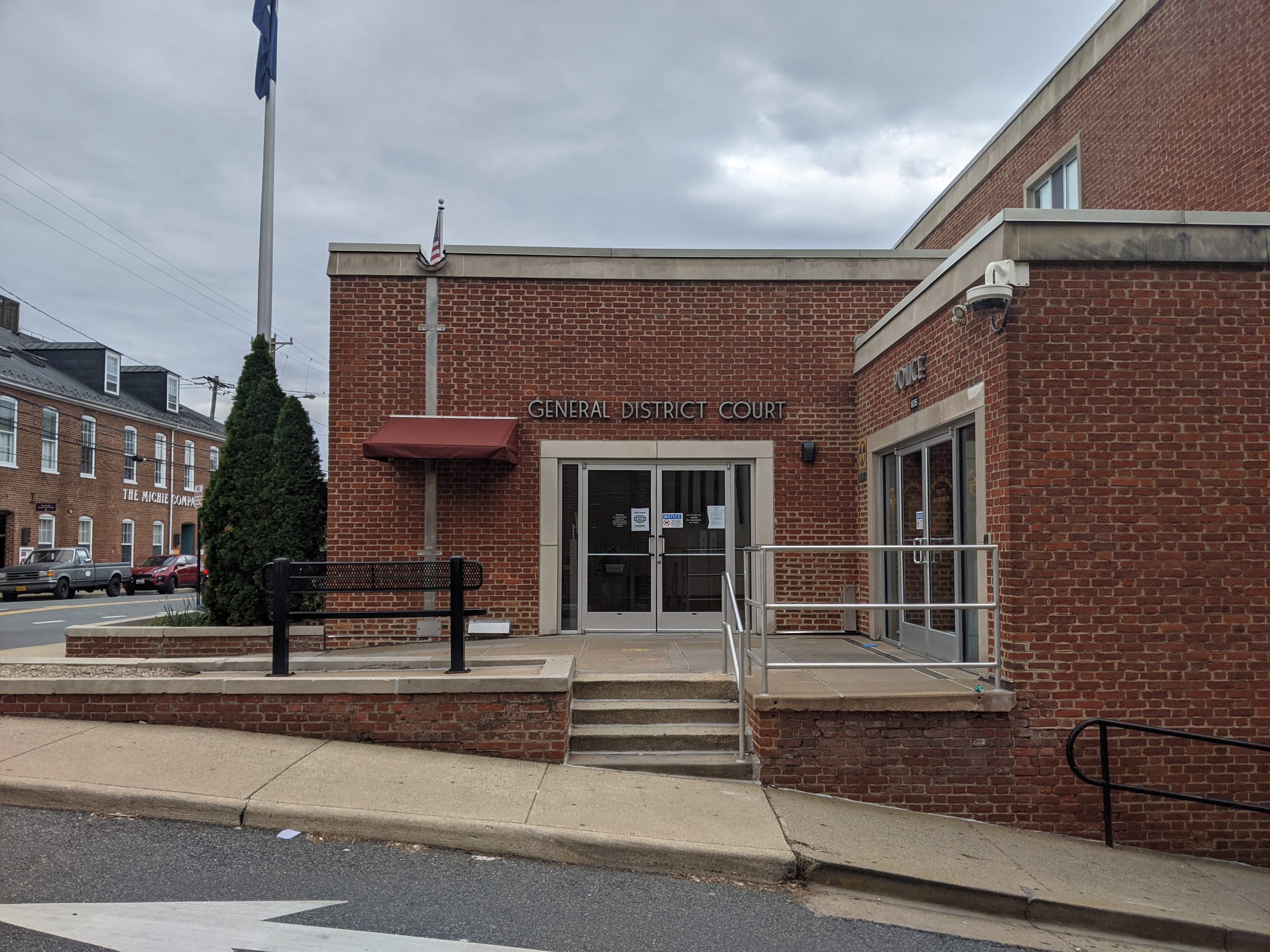 Exterior of the Charlottesville General District Court