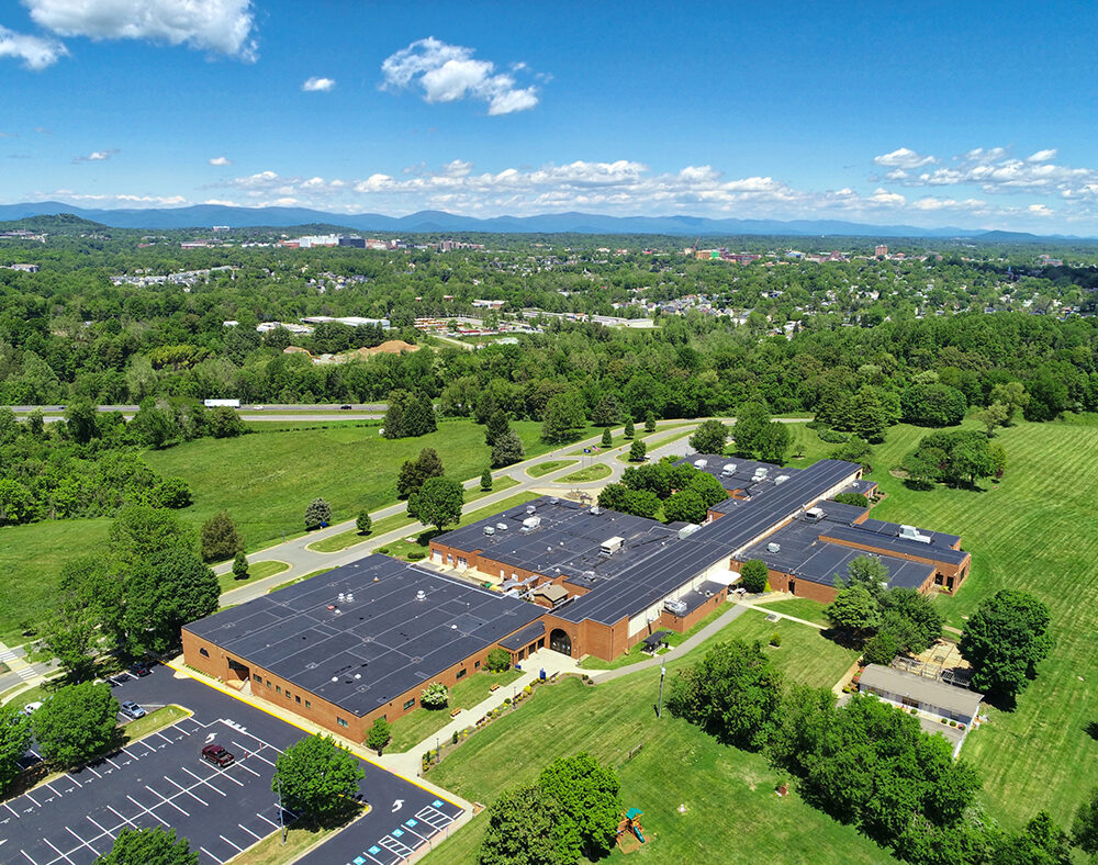 Aerial photo of piedmont virginia community college