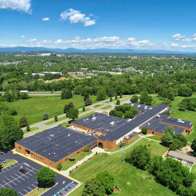 Aerial photo of piedmont virginia community college