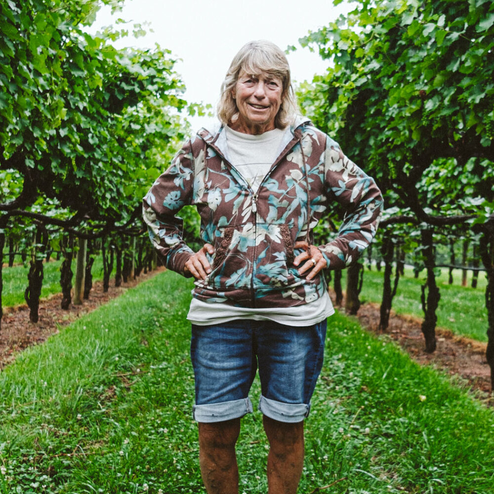 Woman in wine