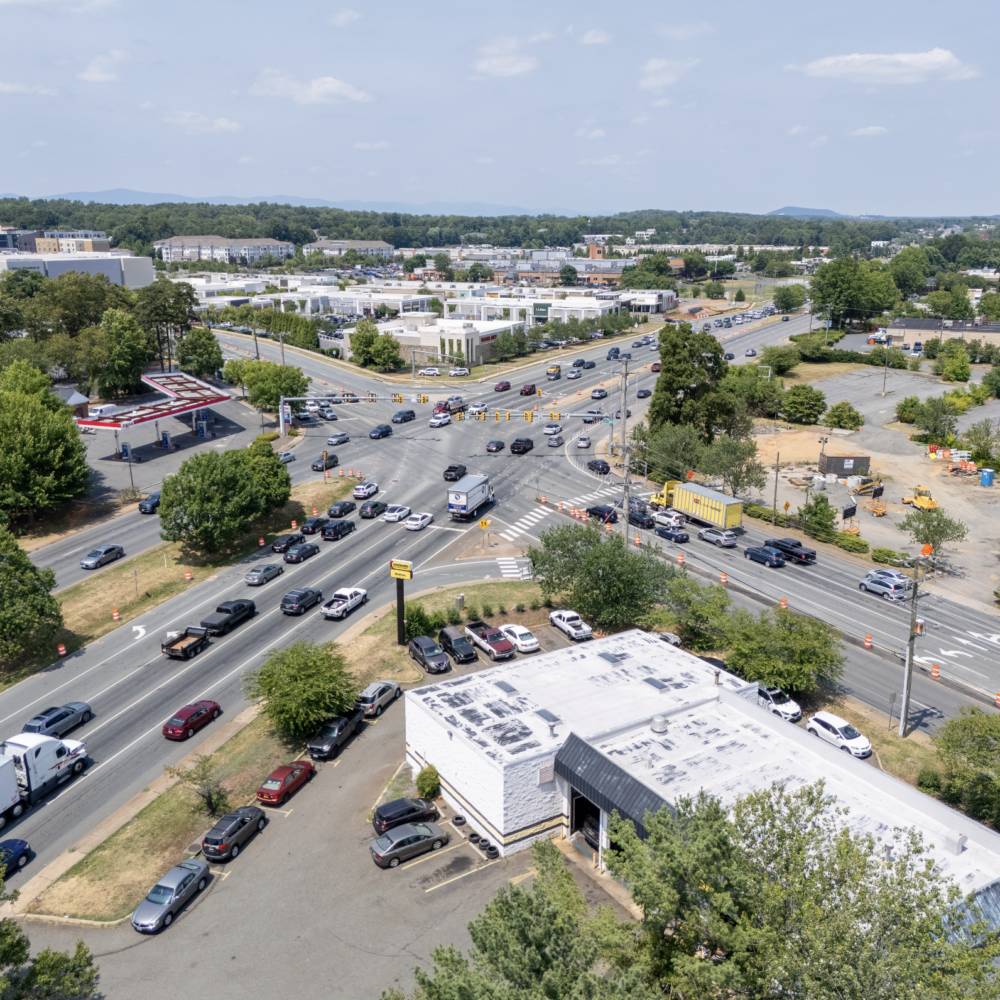 VDOT removes left-turn lanes from Hydraulic Road onto Route 29