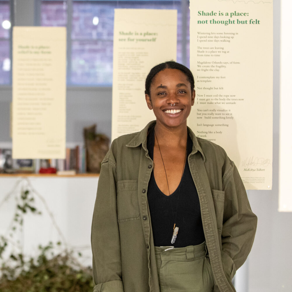 Poet MaKshya Tolbert discusses ‘Shade is a place’
