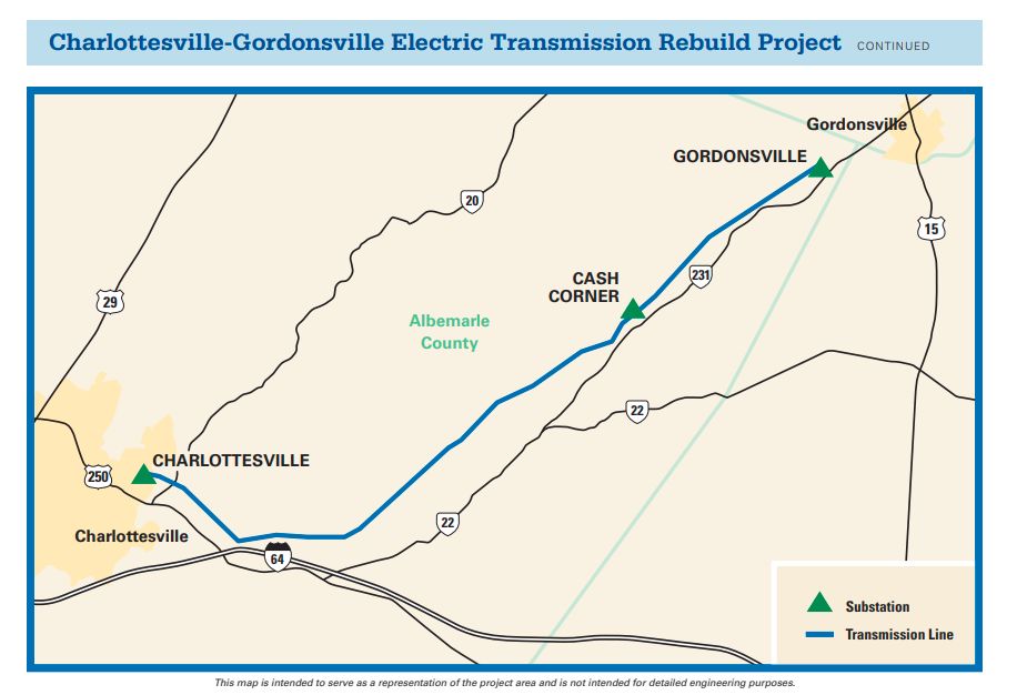 Objections to increasing height of 20-mile Charlottesville-Gordonsville line